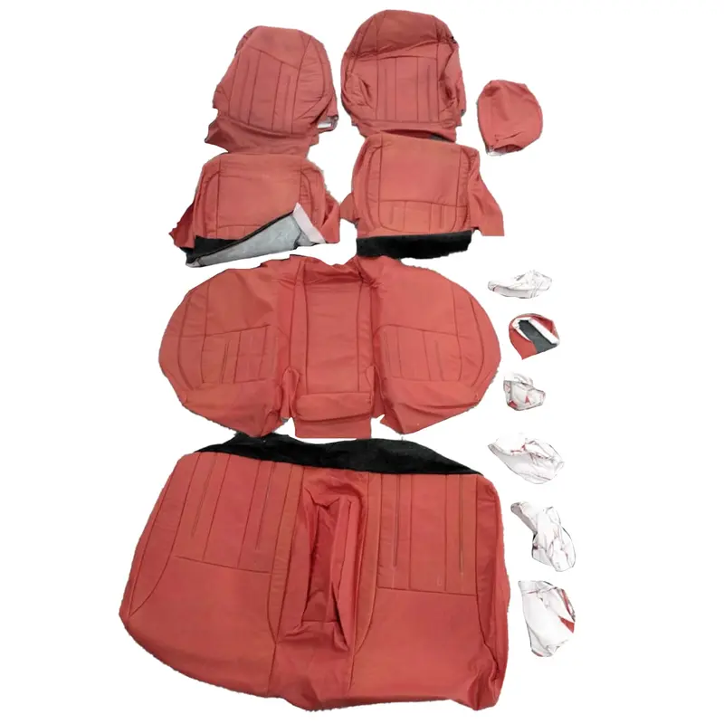 Used Incomplete Honda Civic Audi Style Red Seat Covers 2016 - 2021 2