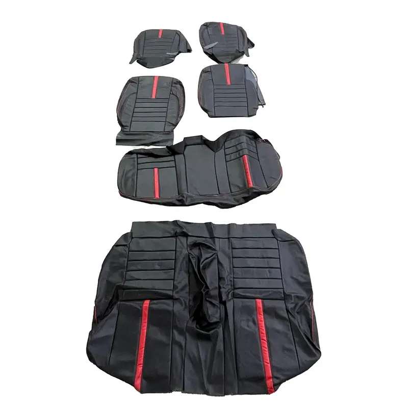 Used Incomplete Honda Civic Type R Black Red Seat Covers 2016 - 2021 2