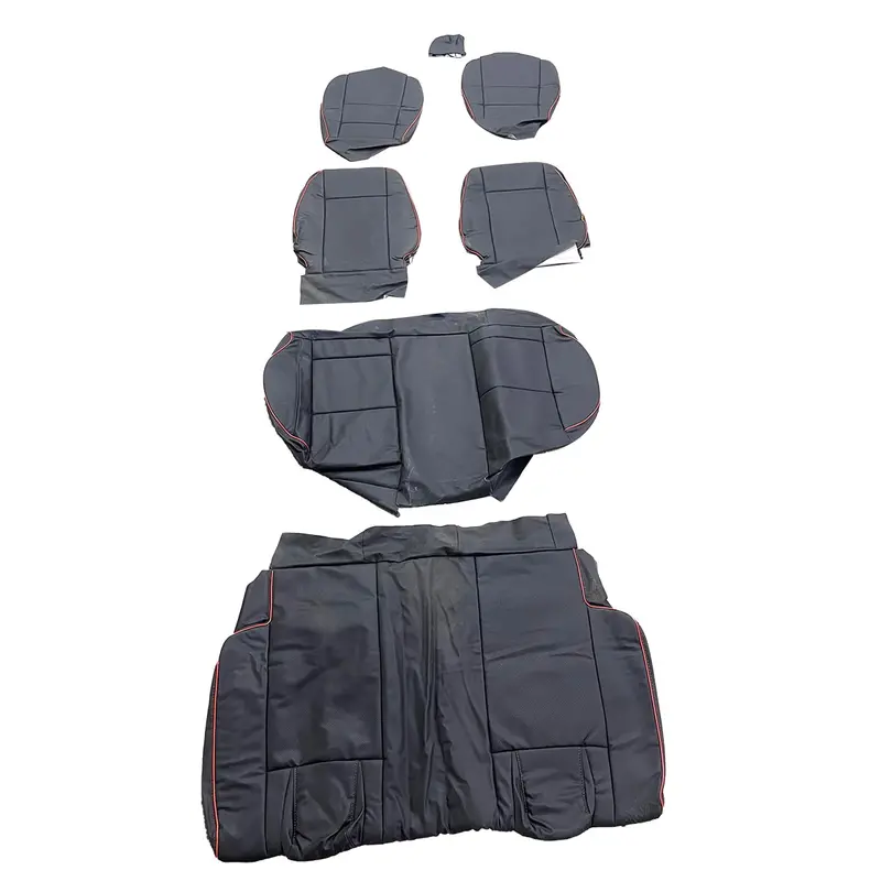 Used Incomplete Proton Saga Breathable Black Red Seat Covers 2021-2025 2