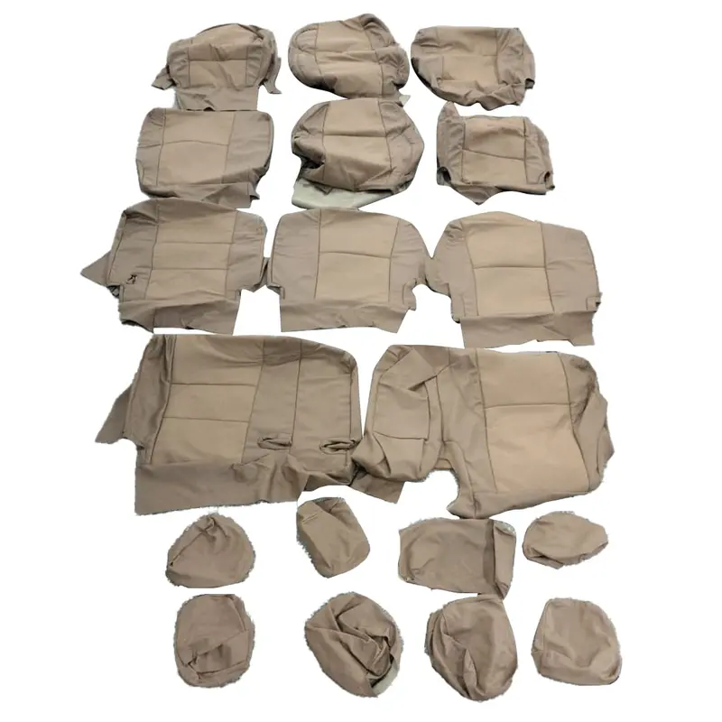 Used Incomplete Toyota Fortuner Breathable Seat Covers Brown 2016 - 2024 2