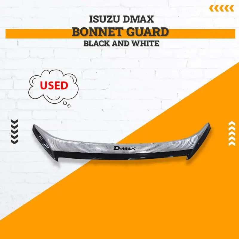 Used Isuzu Dmax Bonnet Guard Black And White 1