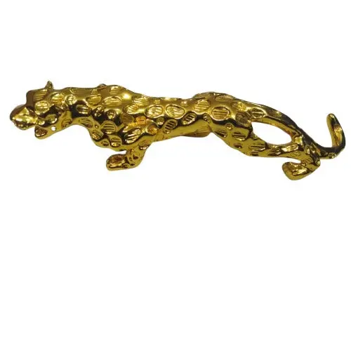 Used Jaguar Leopard Sculpture For Dashboard Decoration - Golden Large 2