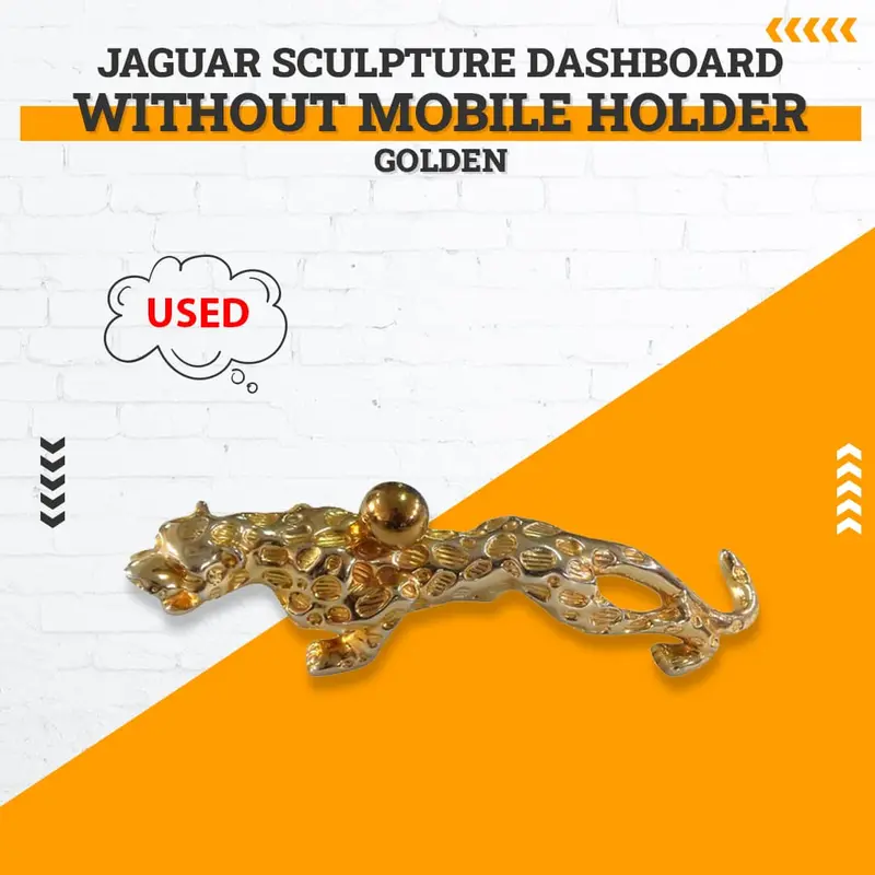 Used Jaguar Sculpture Dashboard Without Mobile Holder - Golden 1