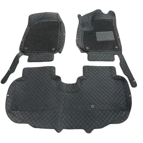 Used Jetour Dashing 9D Floor Mats Black With Black Grass 3 Pcs 2025 - 2026 - (Back Passenger Grass Missing) 2