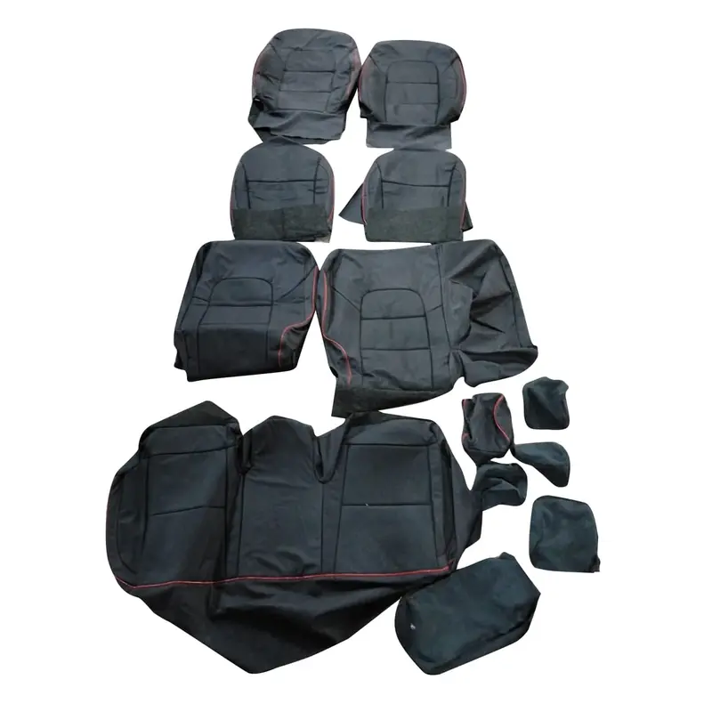 Used Kia Sportage Breathable Seat Cover 2019-2024 - Black With Red 13 Pcs 2