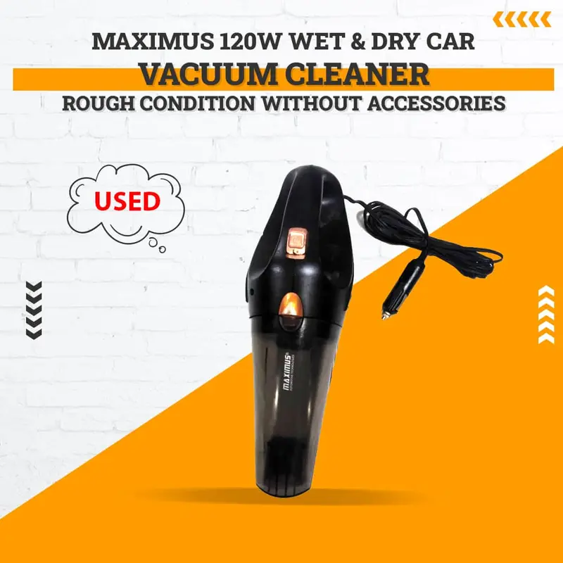 Used Maximus 120W Wet & Dry Car Vacuum Cleaner Rough Condition Without Accessories 1