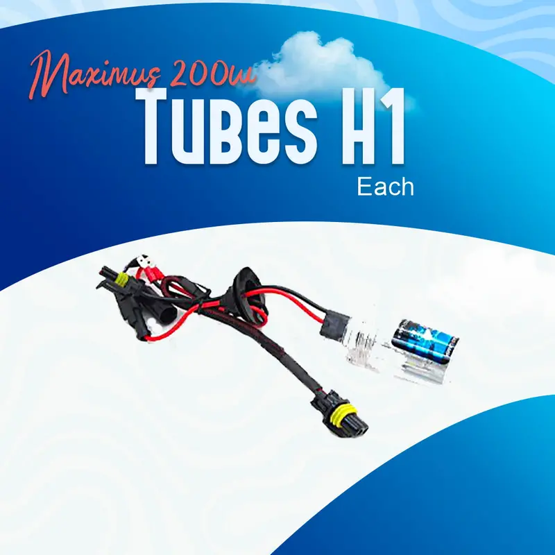 Used Maximus 200W Tubes H1 - Each - For Head Lights | Headlamps | Bulb | Light 1