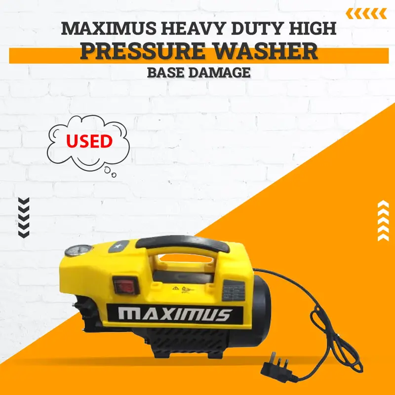 Used Maximus Heavy Duty Extreme High Pressure Washer - Base Damage 1