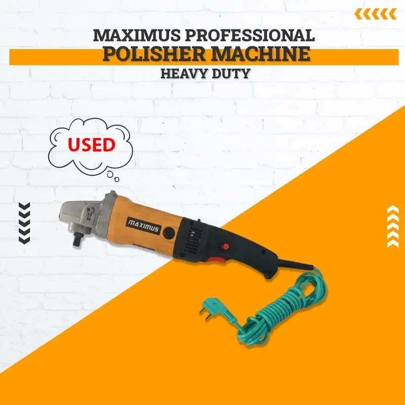 Used Maximus Professional Heavy Duty Polisher Machine - With Speed Control Without Accessories 1