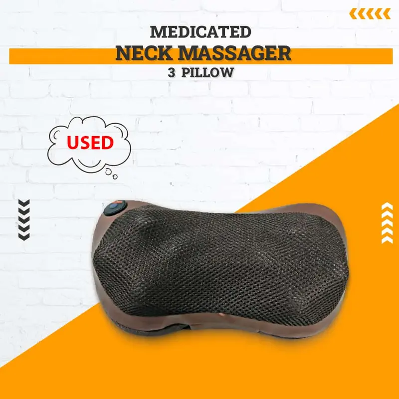 Used Medicated Neck Massager Pillow - (Without Wiring) 1