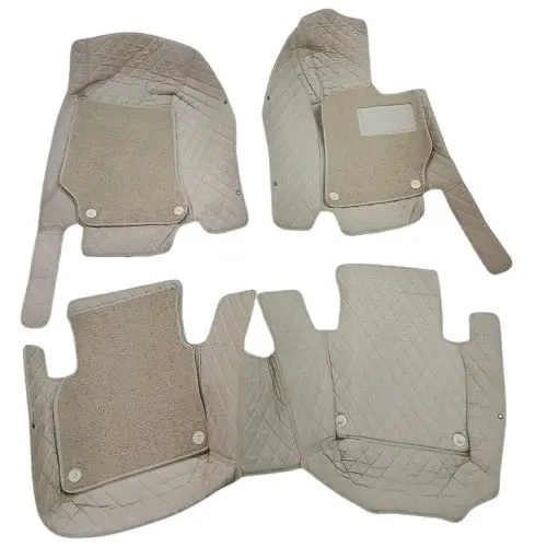 Used Mercedes Benz C-Class 9D Floor Mats Mix Thread 3 Pcs 2014 - 2018 - Grass Missing 2