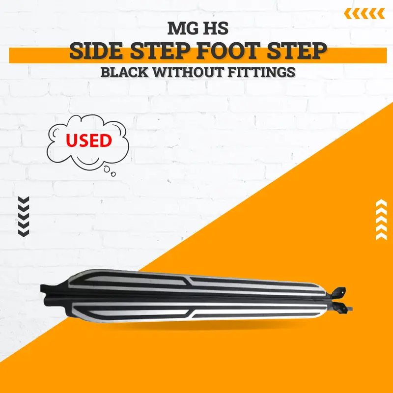 Used Mg Hs Side Foot Step Black Without Fittings 2020 - 2025 - With Chrome Version 2 1