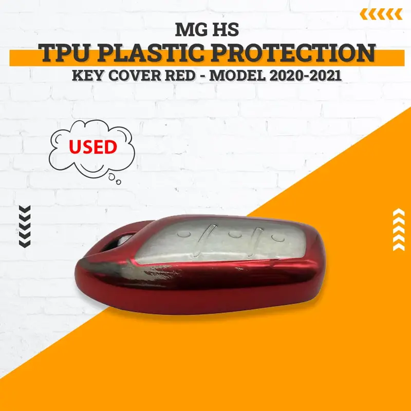 Used Mg Hs Tpu Plastic Protection Key Cover Red 2020 - 2025 1