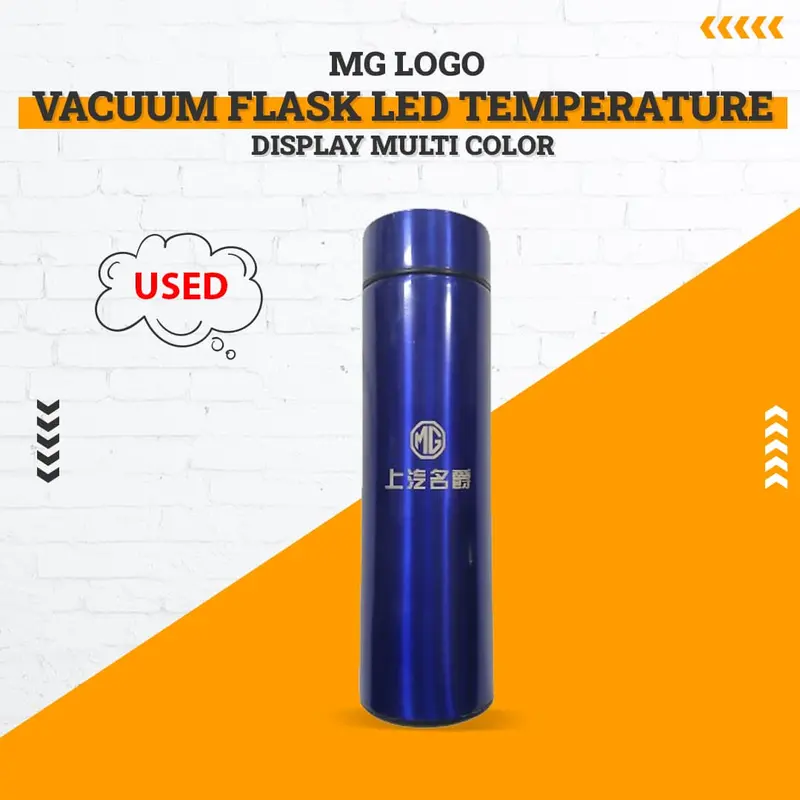 Used Mg Logo Vacuum Flask Led Temperature Display Multi Color - (Rough Condition) 1