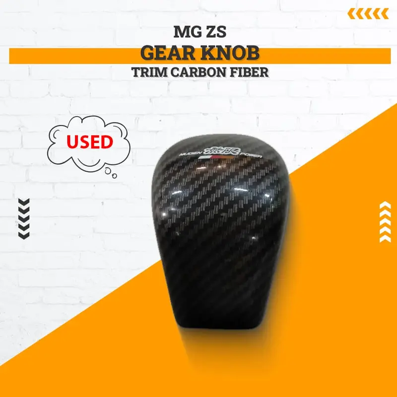 Used Mg Zs Gear Knob Trim Carbon Fiber 2020 - 2025 Rough Condition 1