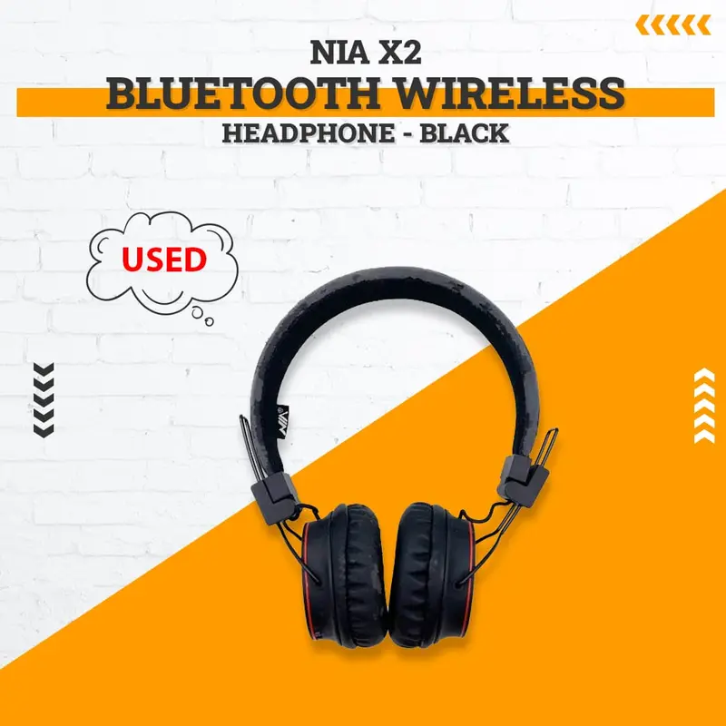 Used Nia Q6 Bluetooth Wireless Headphone - Rexine Issue 1