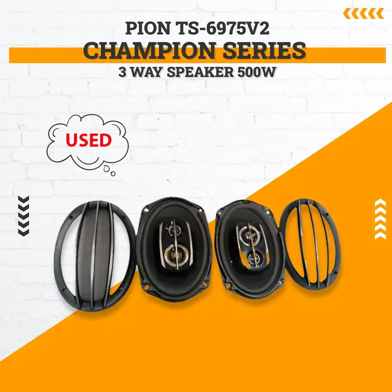 Used Pion Ts-6975V2 Champion Series 3 Way Speaker 500W 1