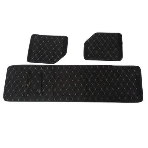 Used Pu Small Leather Car Trunk Folding Storage Box Black With Mix Thread - Damage And Fitting Issue 2
