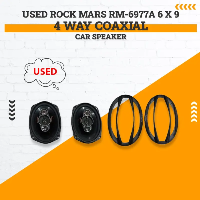 Used Rock Mars Rm-6977A 6 X 9 4 Way Coaxial Car Speaker 1