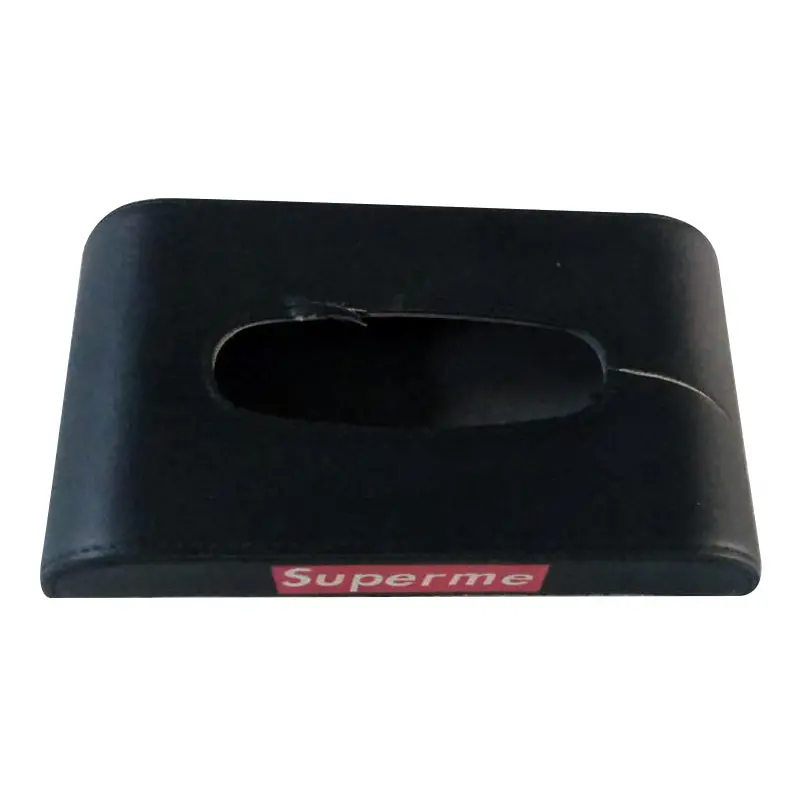 Used Supreme Car Tissue Holder Case Box - Black 2