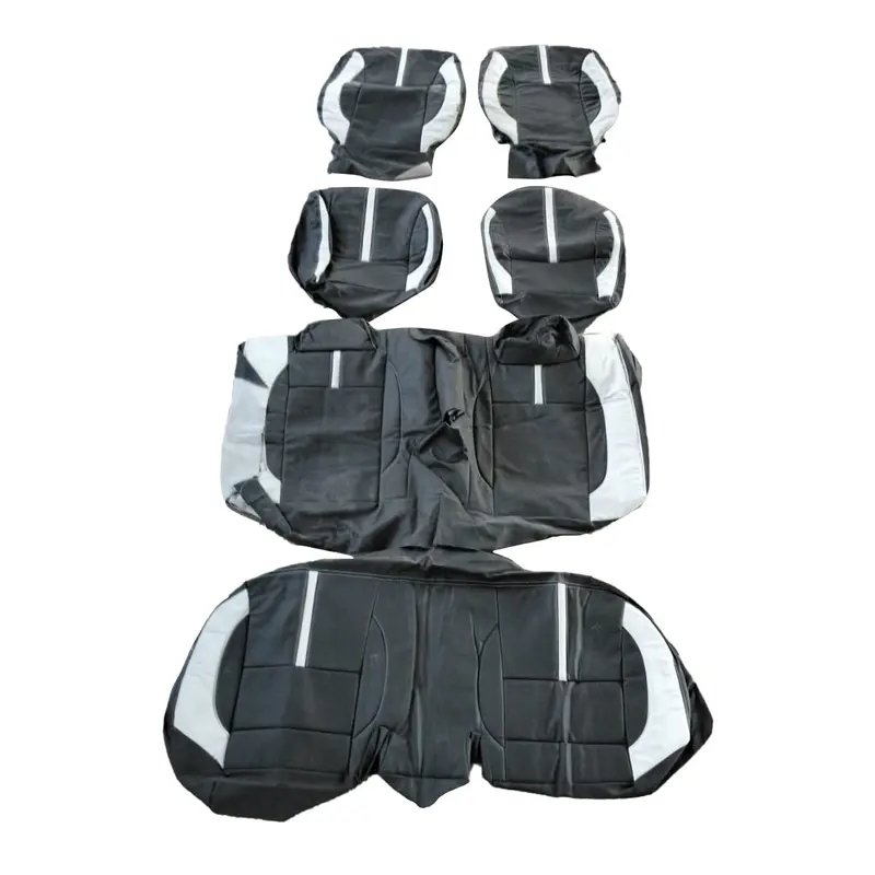 Used Suzuki Ciaz Breathable Hockey Seat Cover 2017 - 2021 - Black With Grey 6 Pcs 2