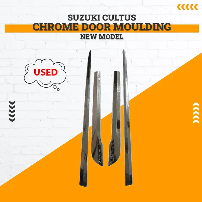 Used Suzuki Cultus Chrome Door Moulding New Model  (Rough Condition) 2017-2021 1