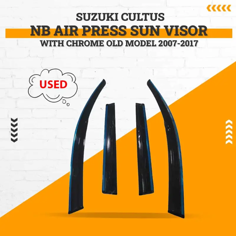 Used Suzuki Cultus Nb Air Press Sun Visor With Chrome Old Model 2007 - 2017 - 1 Side Damage 1