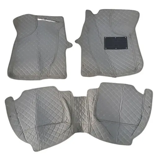 Used Suzuki Mehran 7D Custom Floor Mats Grey 3 Pcs 2012 - 2019 - Damage 2