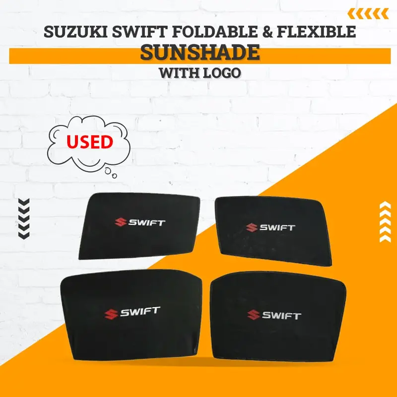 Used Suzuki Swift Foldable & Flexible Sunshade With Logo 2022 - 2024 - (Minor Damage) 1