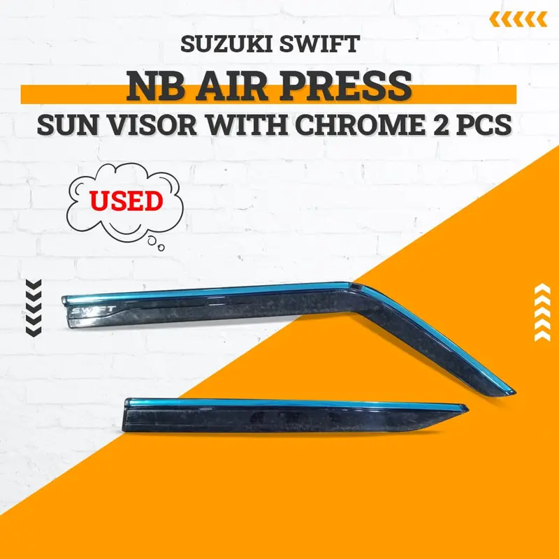 Used Suzuki Swift Nb Air Press Sun Visor With Chrome 2 Pcs 2022 - 2024 1