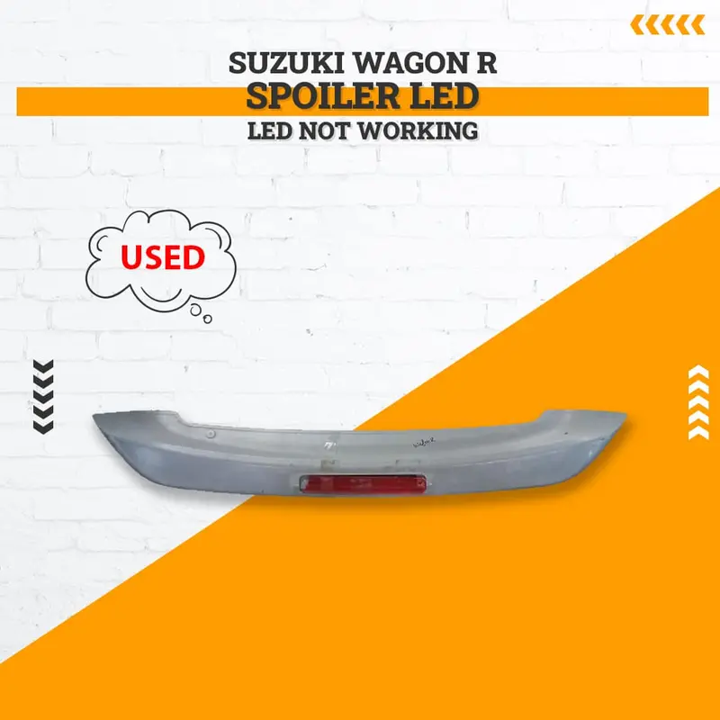 Used Suzuki Wagon R Spoiler Led 2014 - 2024 - Led Not Working 1