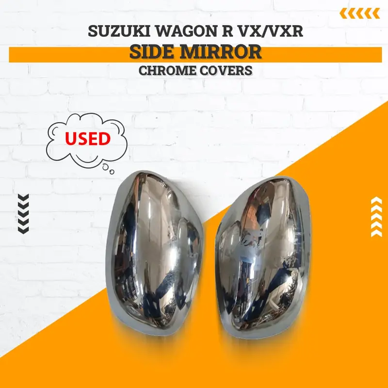 Used Suzuki Wagon R Vx/Vxr Side Mirror Chrome Covers 2014 - 2024 - (Minor Scratches) 1