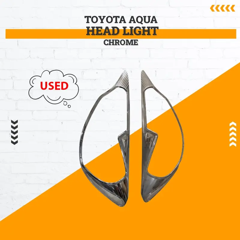 Used Toyota Aqua Head Light Chrome M00626 2012 - 2020 - Rough Condition 1