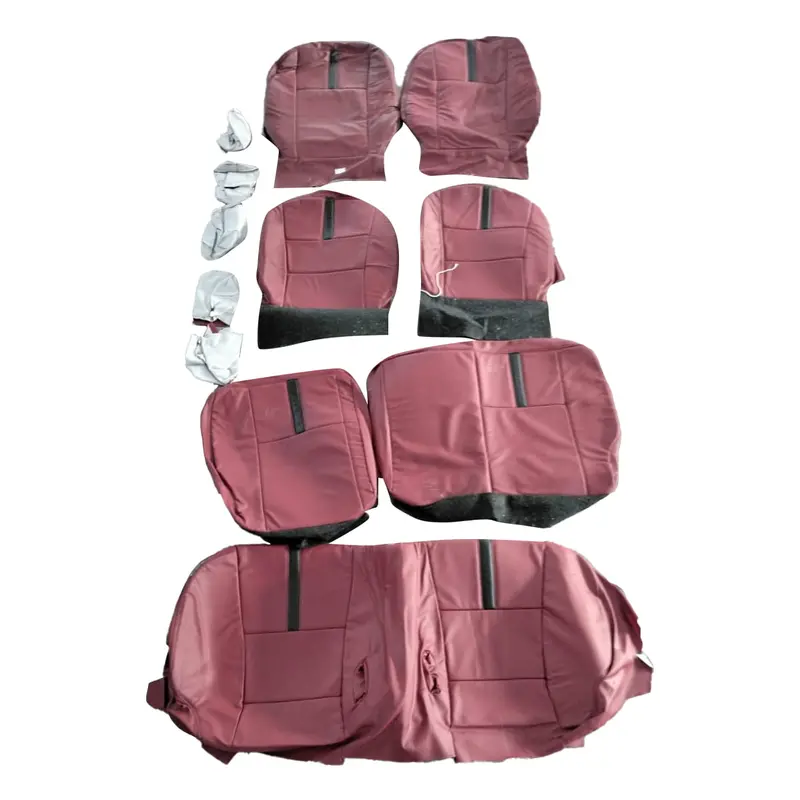 Used Toyota Aqua Type R Seat Covers Mehroon Black 12 Pcs 2008 - 2010 2