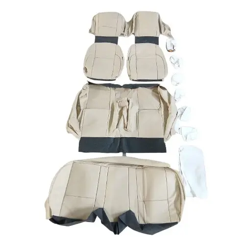 Used Toyota Corolla Audi Design Seat Covers Beige 12 Pcs 2014 - 2021 2