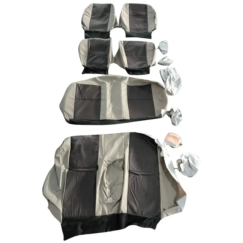 Used Toyota Corolla Beige With Coffee Seat Cover 12 Pcs 2004-2005 2
