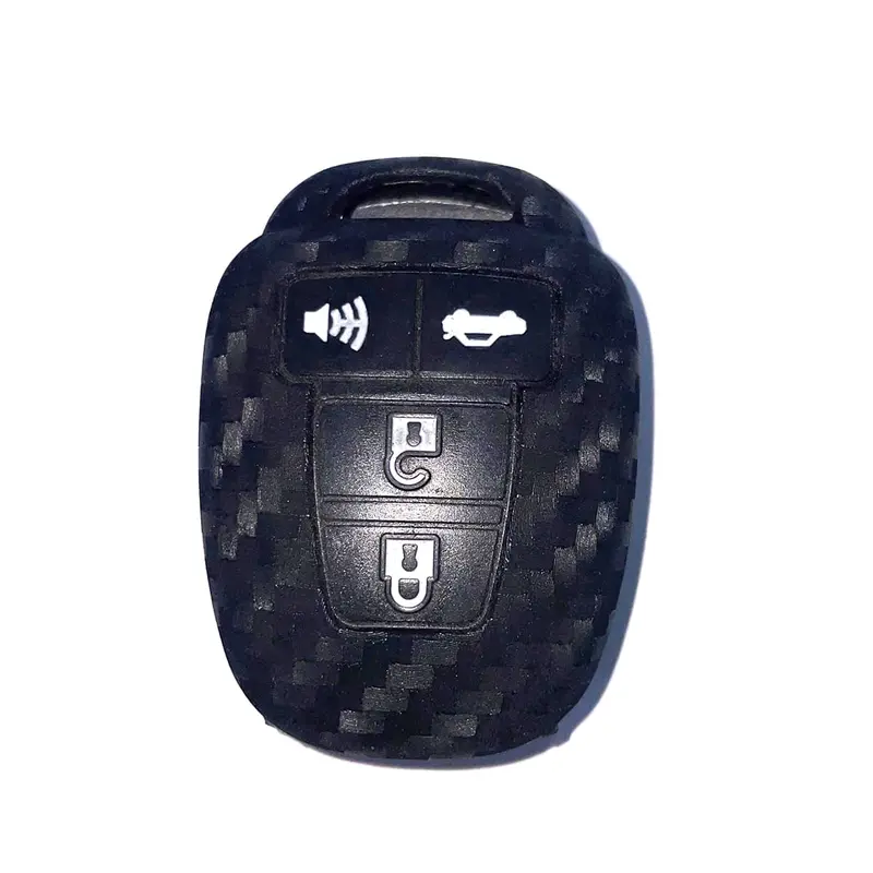 Used Toyota Corolla Carbon Fiber Key Cover 4 Buttons 2014 - 2017 2