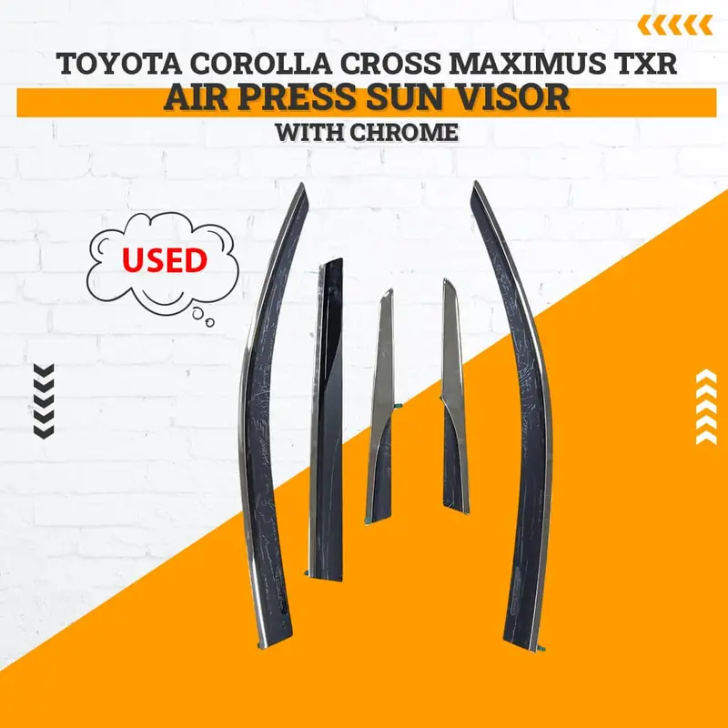 Used Toyota Corolla Cross Maximus Txr Air Press Sun Visor With Chrome 5 Pcs 2022 - 2025 - Damage 1