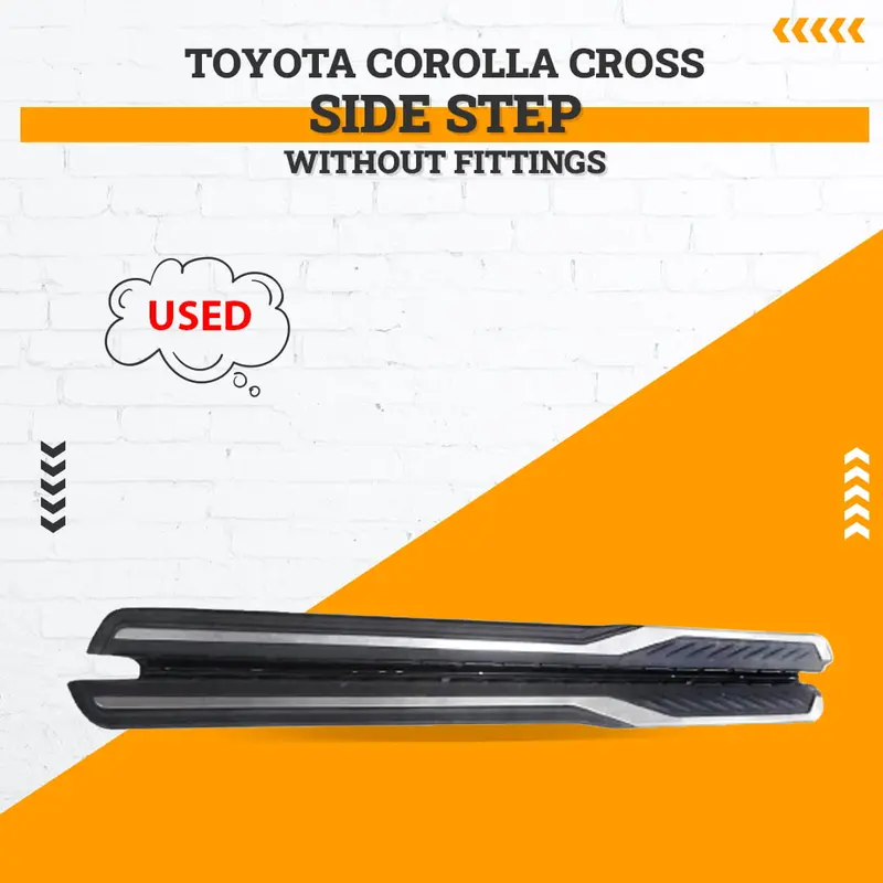 Used Toyota Corolla Cross Side Step Without Fittings 2022 - 2025 - Foot Rest Skirts 1