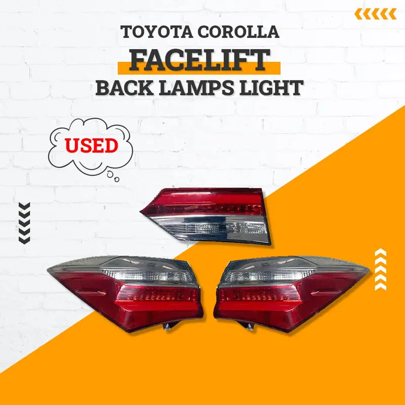 Used Toyota Corolla Facelift Back Lamps Light 2017 - 2021 1
