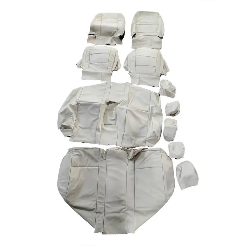 Used Toyota Corolla Gli Audi Style Seat Cover 2017 - 2021 - Light Beige Color 11 Pcs 2