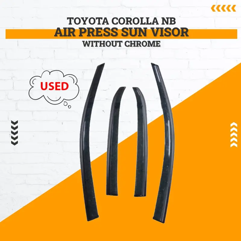 Used Toyota Corolla Nb Air Press Sun Visor Without Chrome 2002 - 2008 - (Rough Condition Scratches) 1
