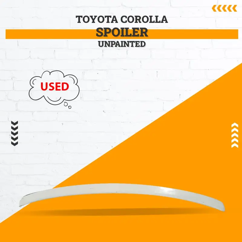 Used Toyota Corolla Spoiler – Unpainted 2010–2013 - (Rough Condition) 1