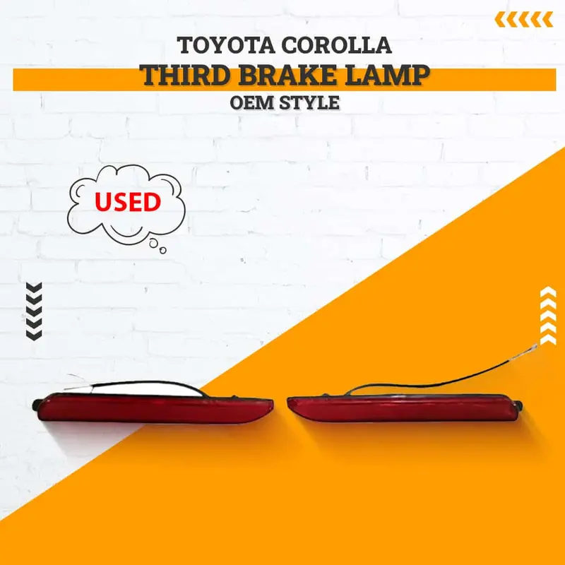 Used Toyota Corolla Third Brake Lamp Oem Style (Bl-49) 2017 - 2024 - (Led Not Working And Minor Scratches) 1