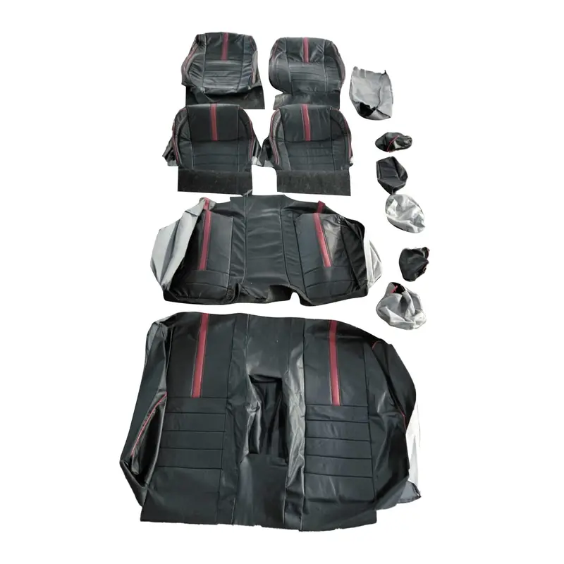 Used Toyota Corolla Type R Seat Cover Black Red 12 Pcs 2014 - 2021 2