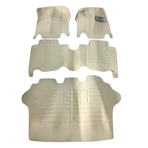 Used Toyota Fortuner 5D Custom Floor Mat Beige 4 Pcs 2016 - 2023 2