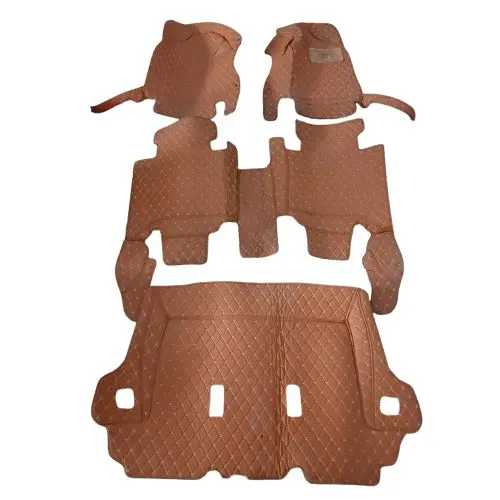 Used Toyota Fortuner 7D Floor Mats Brown 4 Pcs Set 2016 - 2025 2