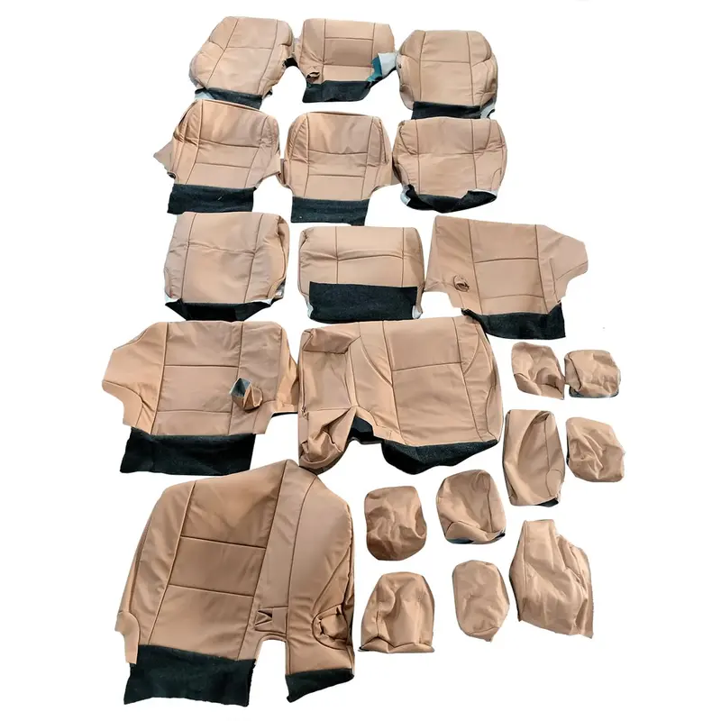 Used Toyota Fortuner Audi Style Brown Seat Cover 21Pcs 2016 - 2024 2