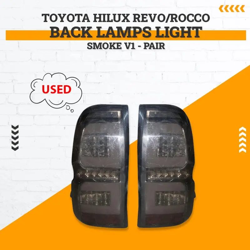 Used Toyota Hilux Revo/Rocco Back Lamps Light Smoke V1 - Pair 1