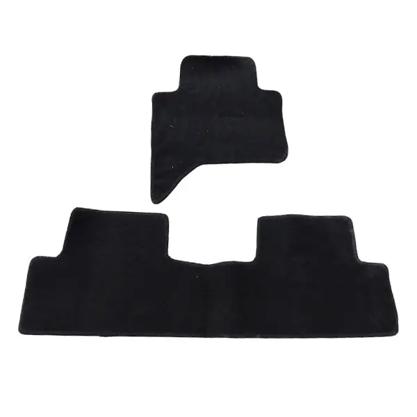 Used Toyota Hilux Revo/Rocco Carpet Floor Mat Black Mix Design 2 Pcs Rough Condition - (Rough Condition) 2